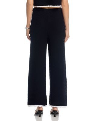 French Connection Teddy Diamond Knit Cropped Pants