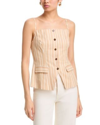 French Connection Aspen Striped Tailored Top