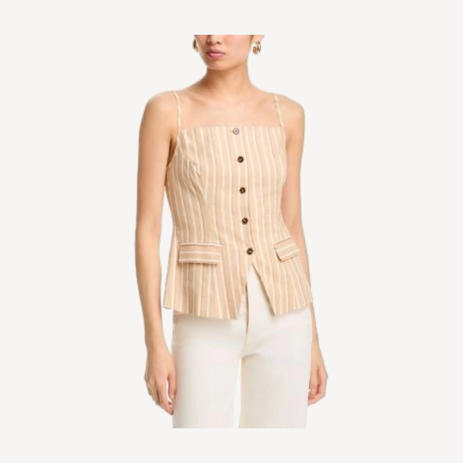 French Connection Aspen Striped Tailored Top