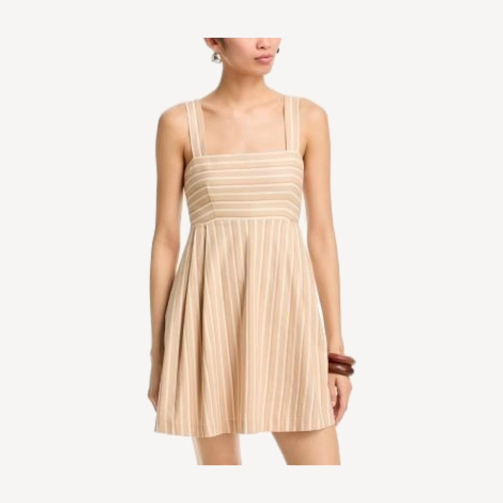 French Connection Aspen Striped Babydoll Mini Dress