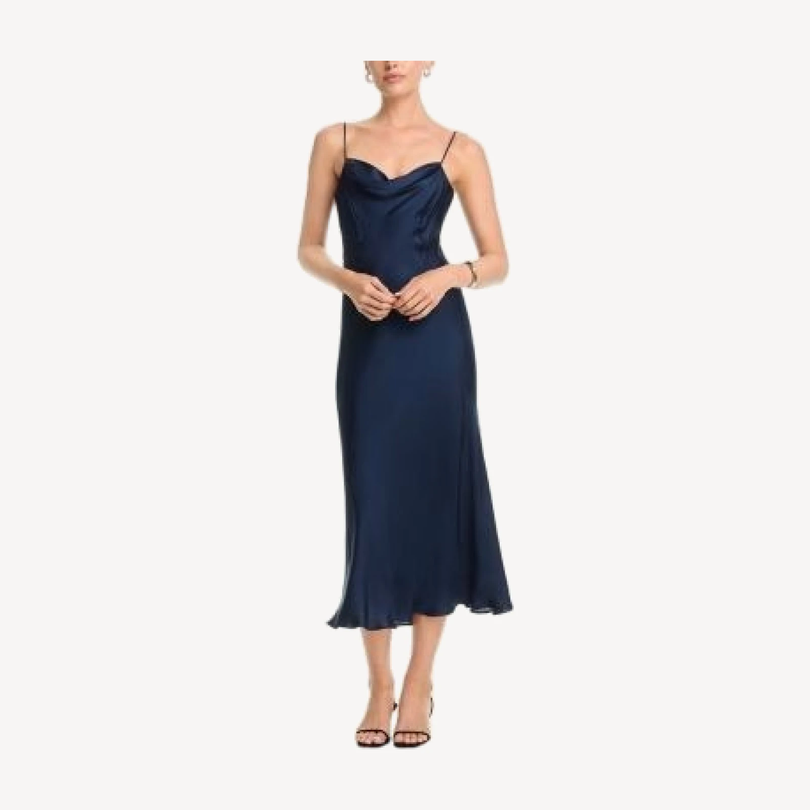 French Connection Oona Satin Strap Dress