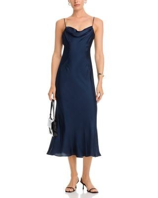 French Connection Oona Satin Strap Dress
