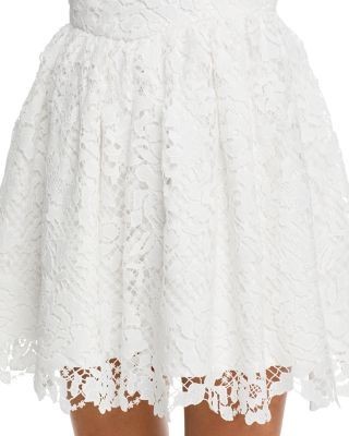French Connection Structured Lace Ballerina Mini Dress