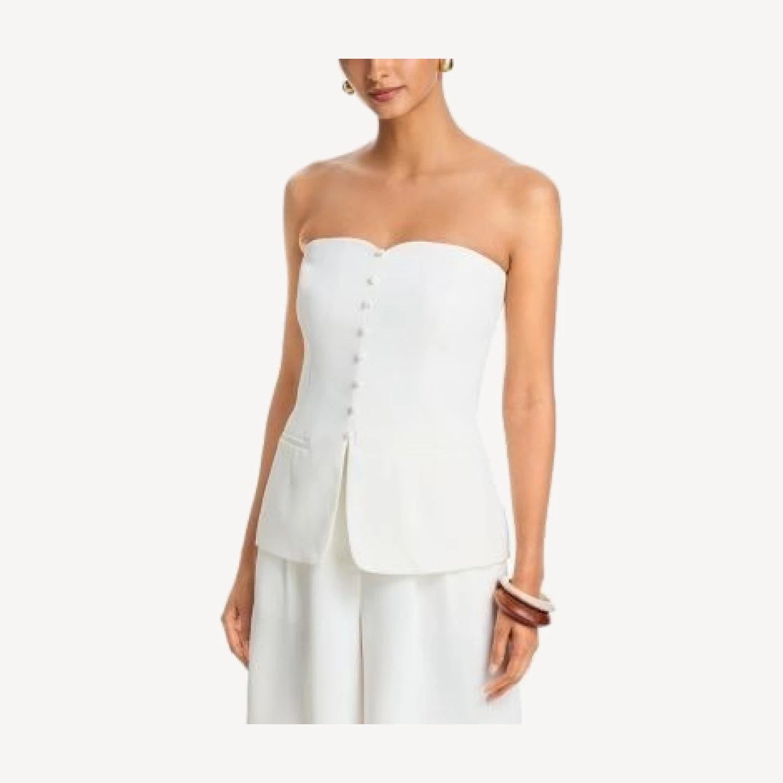 French Connection Harry Suiting Strapless Top