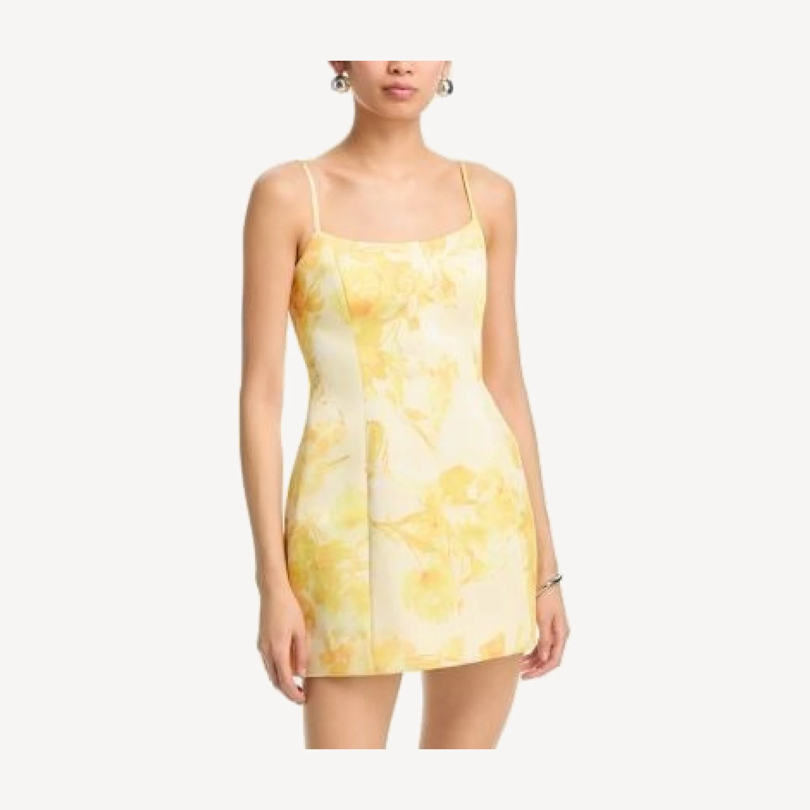 French Connection York Satin Sophie Fleur Mini Dress