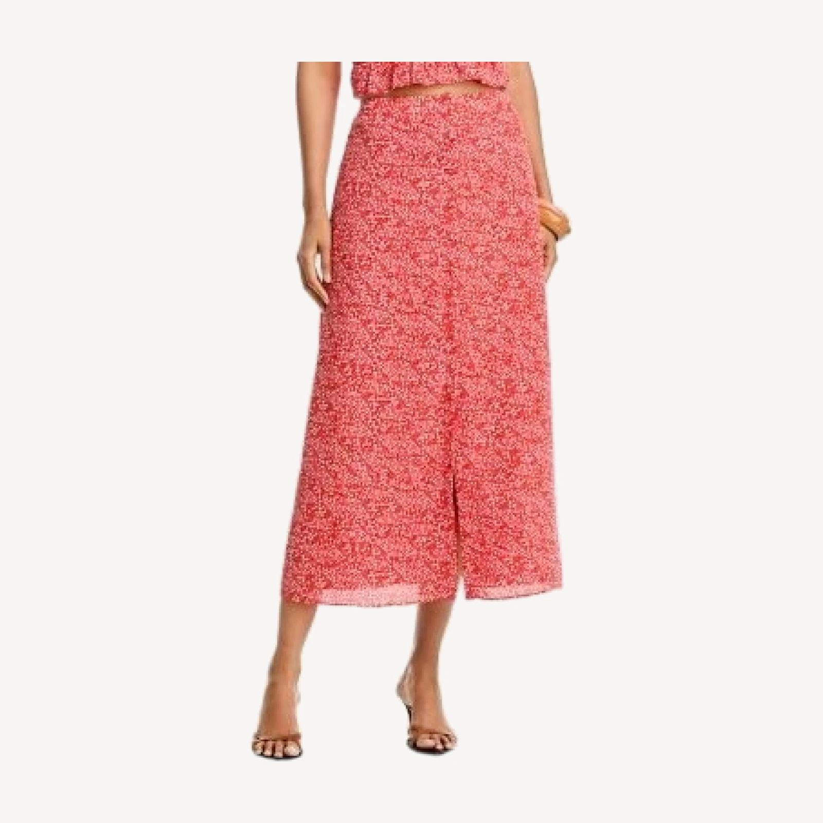 French Connection Agnes Crepe Midi Skirt