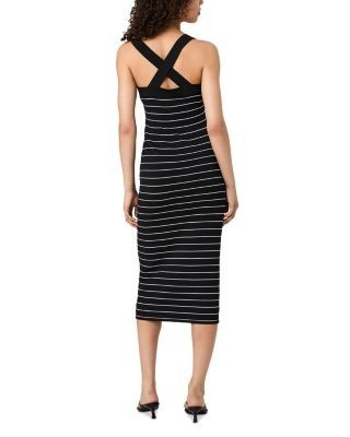 French Connection Bodycon Cross Back Midi Dress