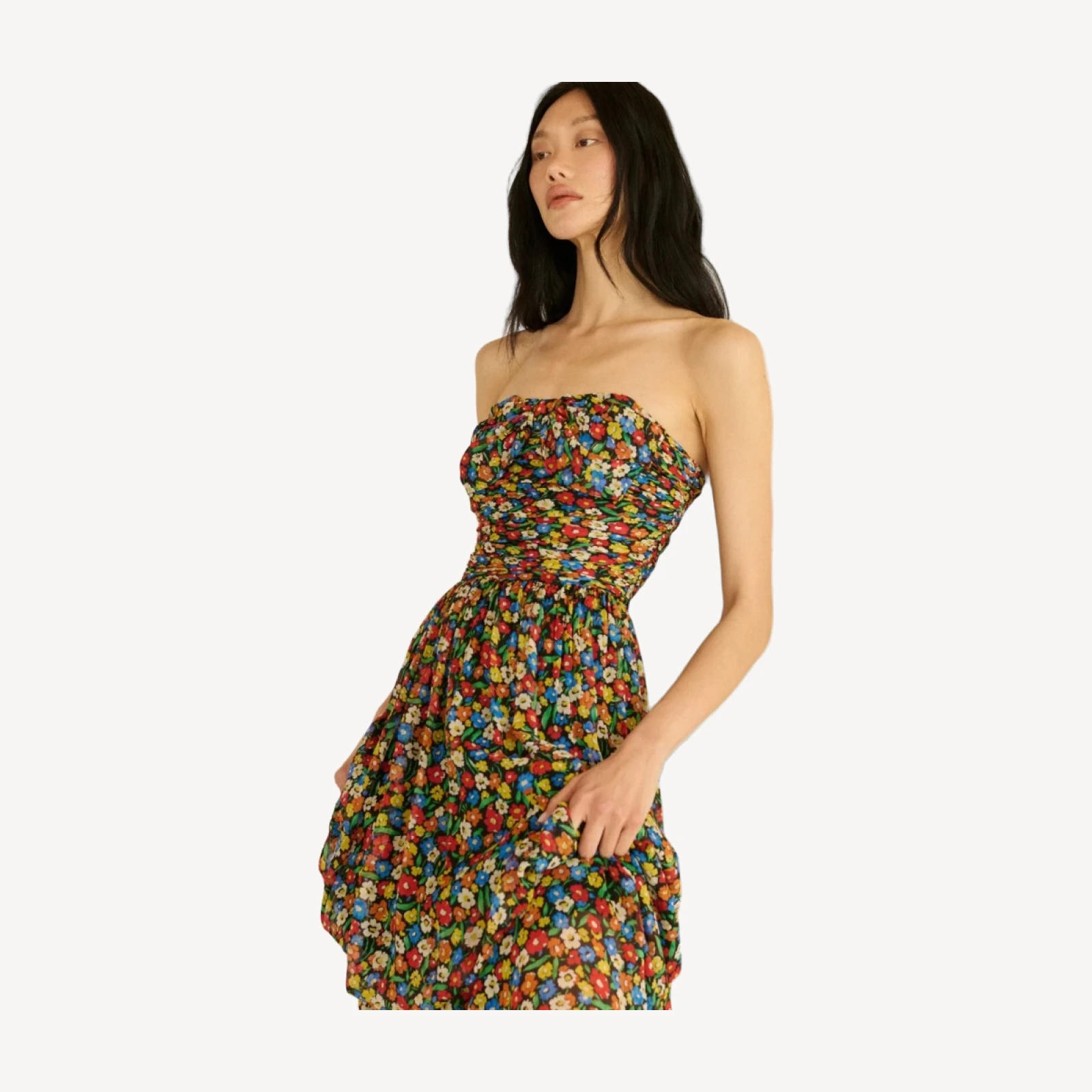 MARGUERITE DRESS -- BEGONIA BLOSSOM