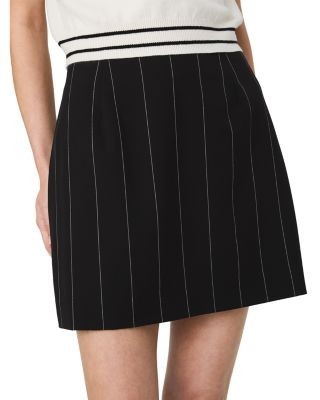 French Connection Wide Pinstripe Mini Skirt