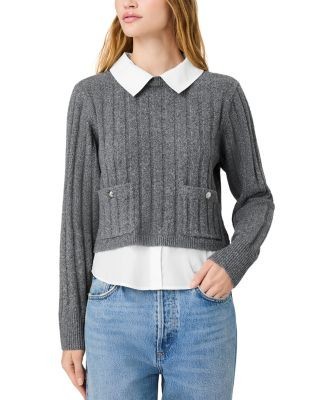 French Connection Aleyna Mixed Media Sweater