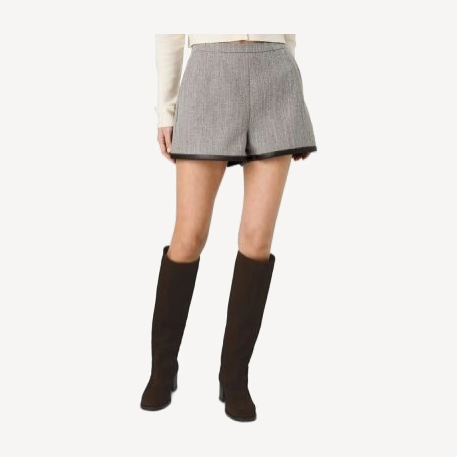 French Connection Speckled Herringbone Shorts