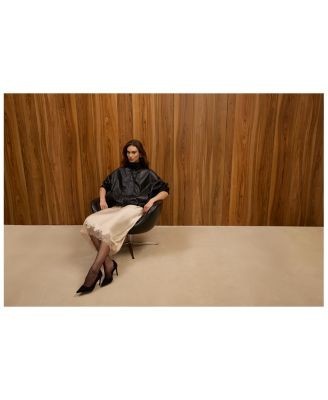 French Connection Dessa Faux Leather Funnel Collar Jacket, photo 2