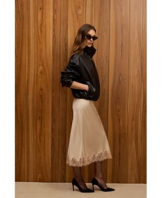 French Connection Dessa Faux Leather Funnel Collar Jacket, photo 3