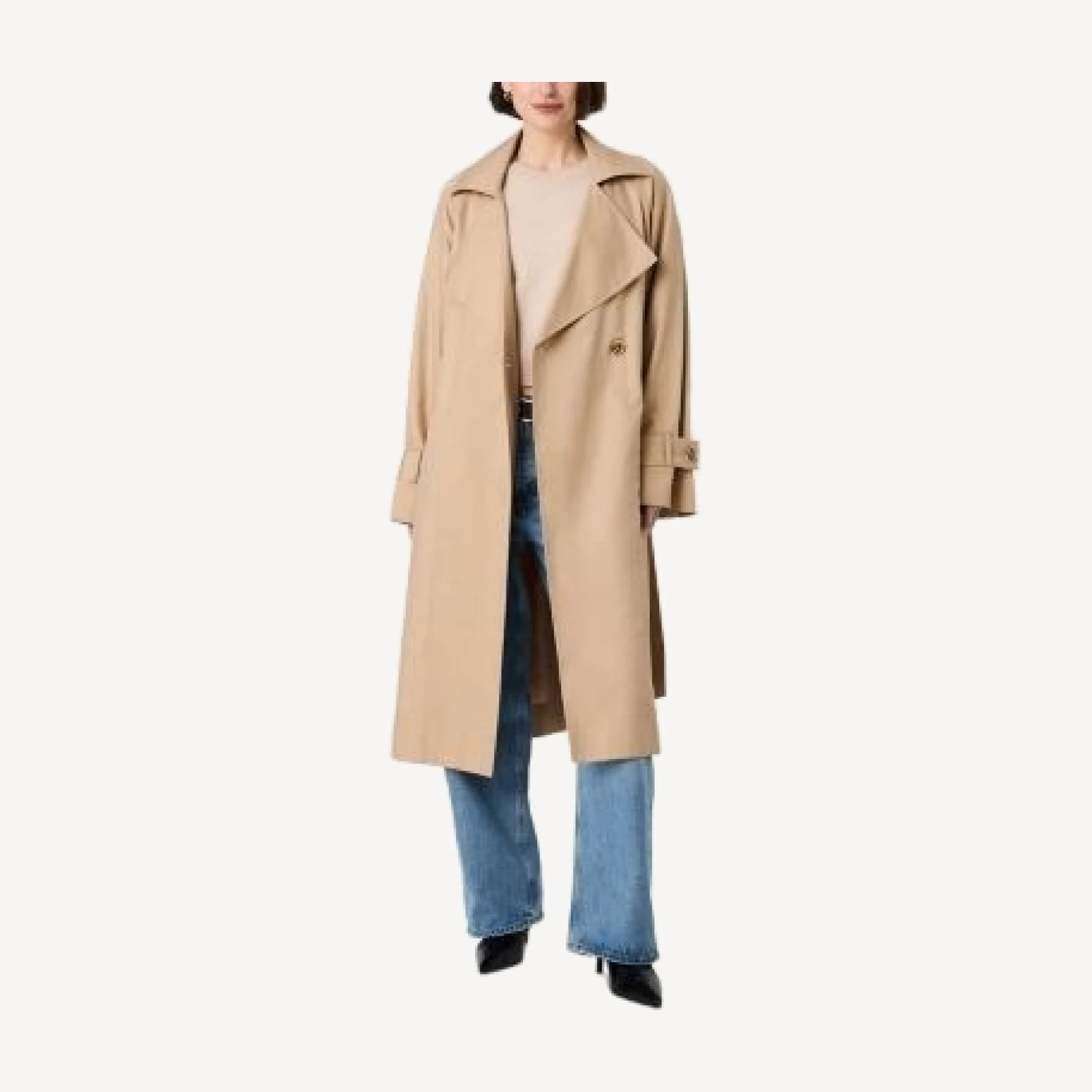 French Connection Twill Raglan Trench Coat