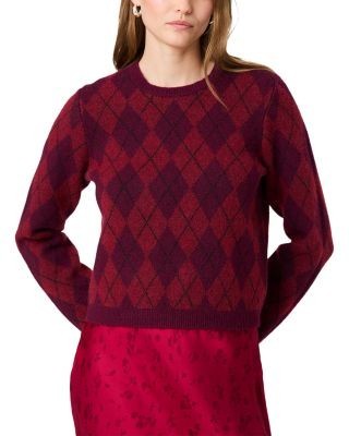 French Connection Koda Knit Argyle Sweater