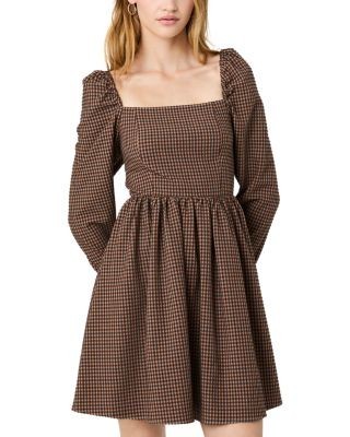 French Connection Diana Textured Gingham Dress