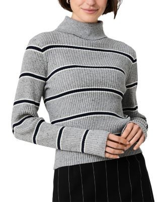 French Connection Mason Knit Varsity Stripe Turtleneck Sweater