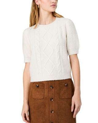French Connection Wesley Knit Puff Sleeve Sweater