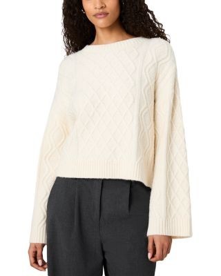 French Connection Wesley Crewneck Cable Knit Sweater