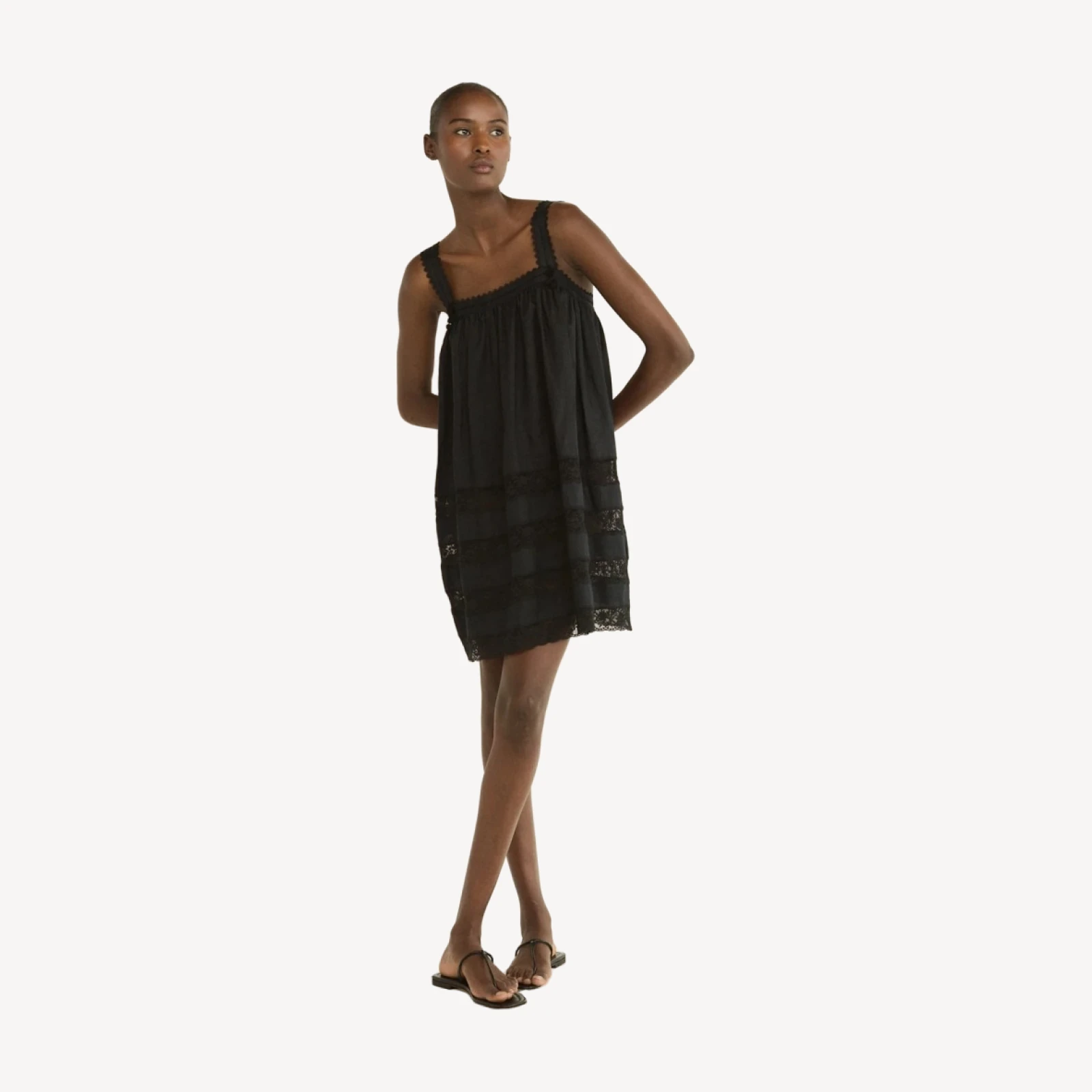 ALOISE DRESS -- BLACK