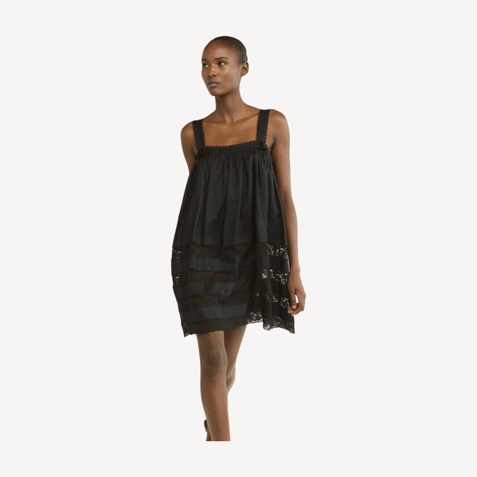 ALOISE DRESS -- BLACK