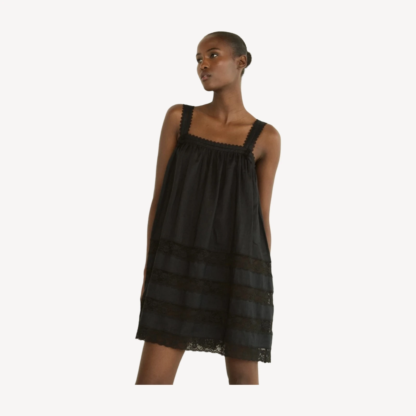 ALOISE DRESS -- BLACK