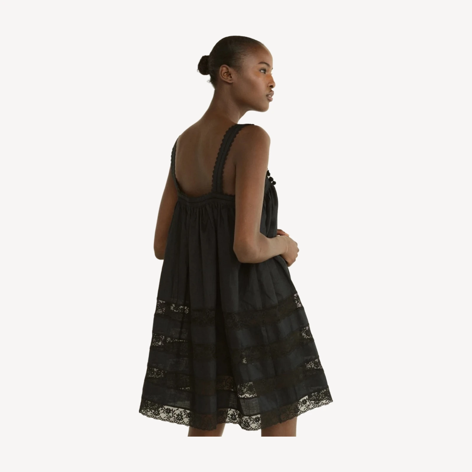 ALOISE DRESS -- BLACK