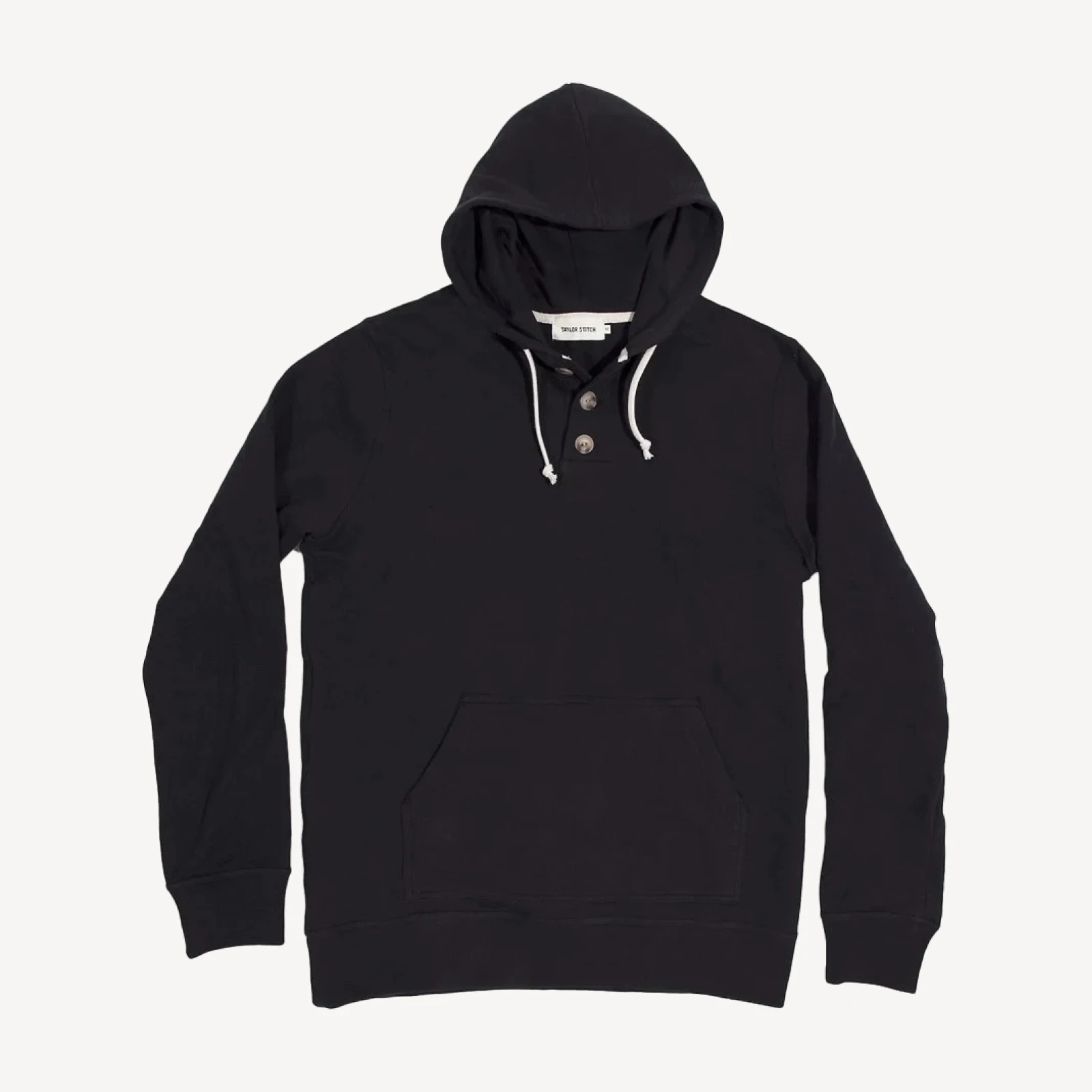 The Charcoal 3 Button Hooded Sweatshirt