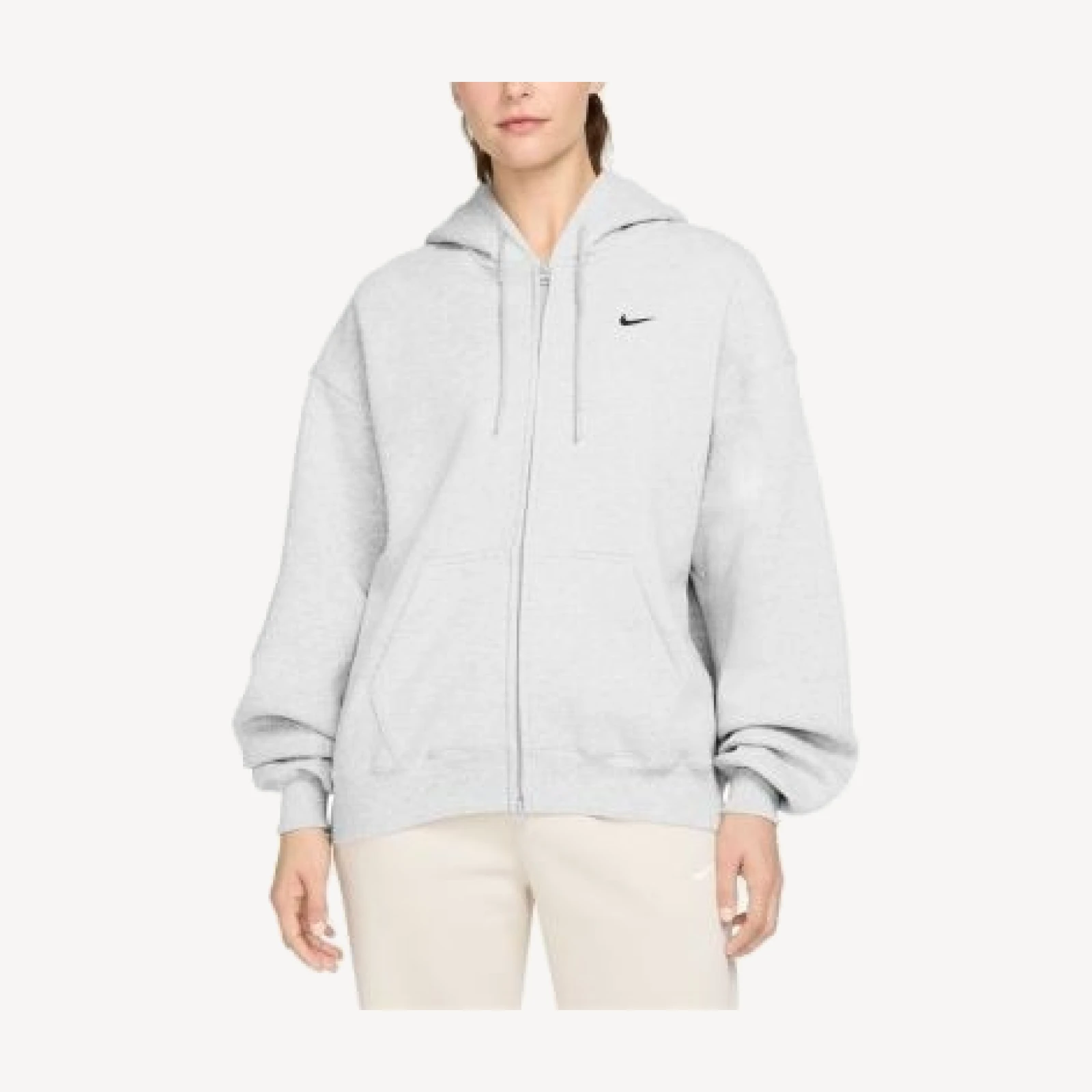 Nike Studio Fleece Medium Weight Oversized Full Zip Hoodie