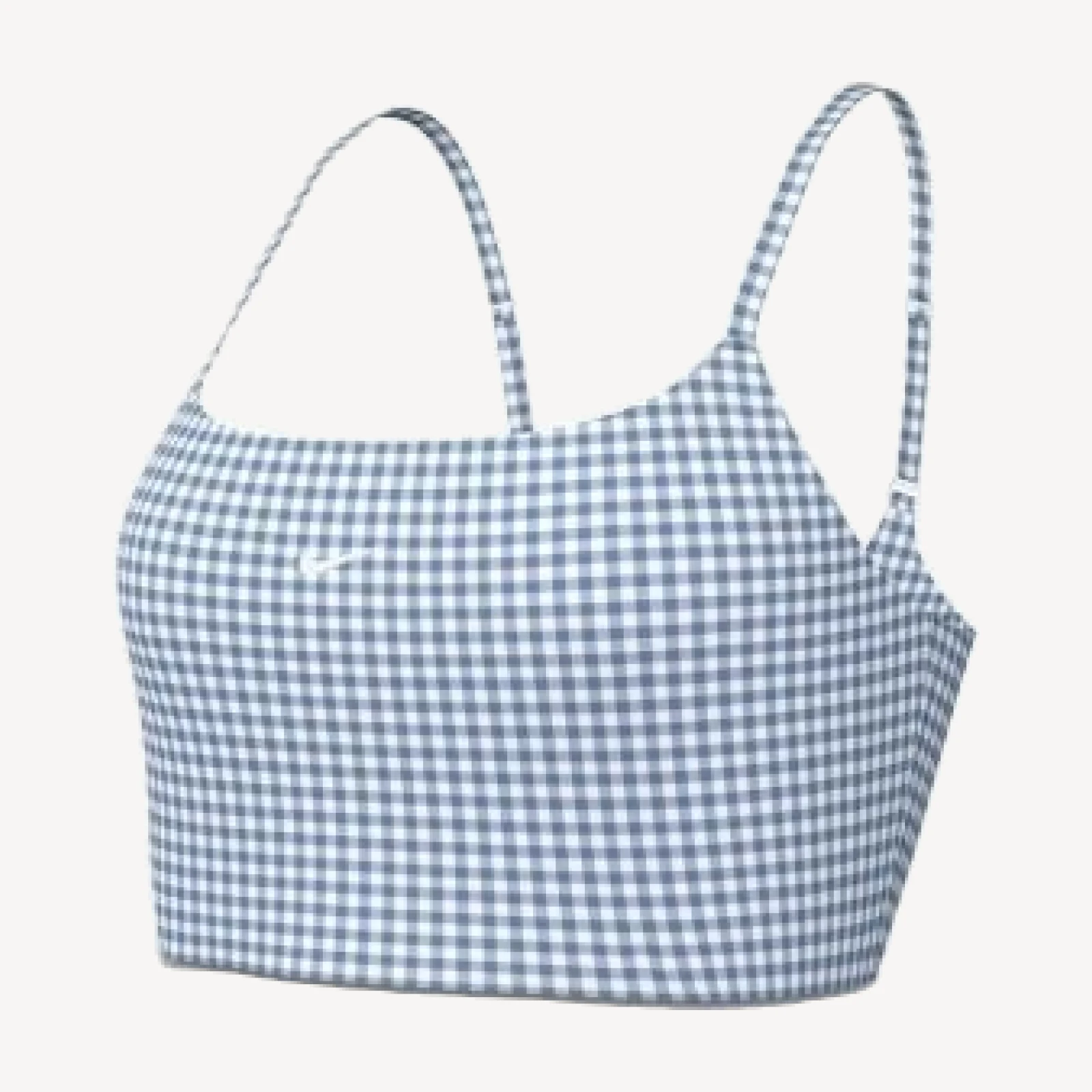 Nike Dri-fit Padded Longline Gingham Bra