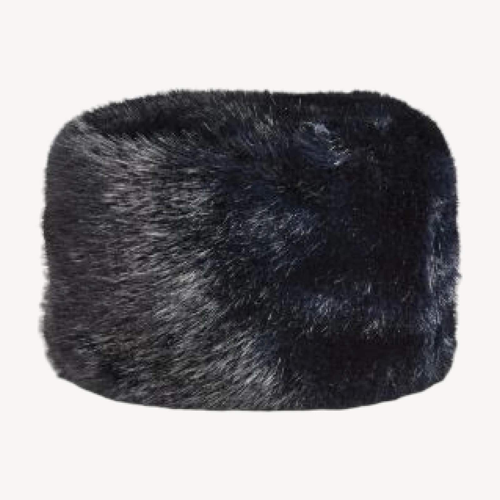 Aqua Faux Fur Pillbox Hat - Exclusive