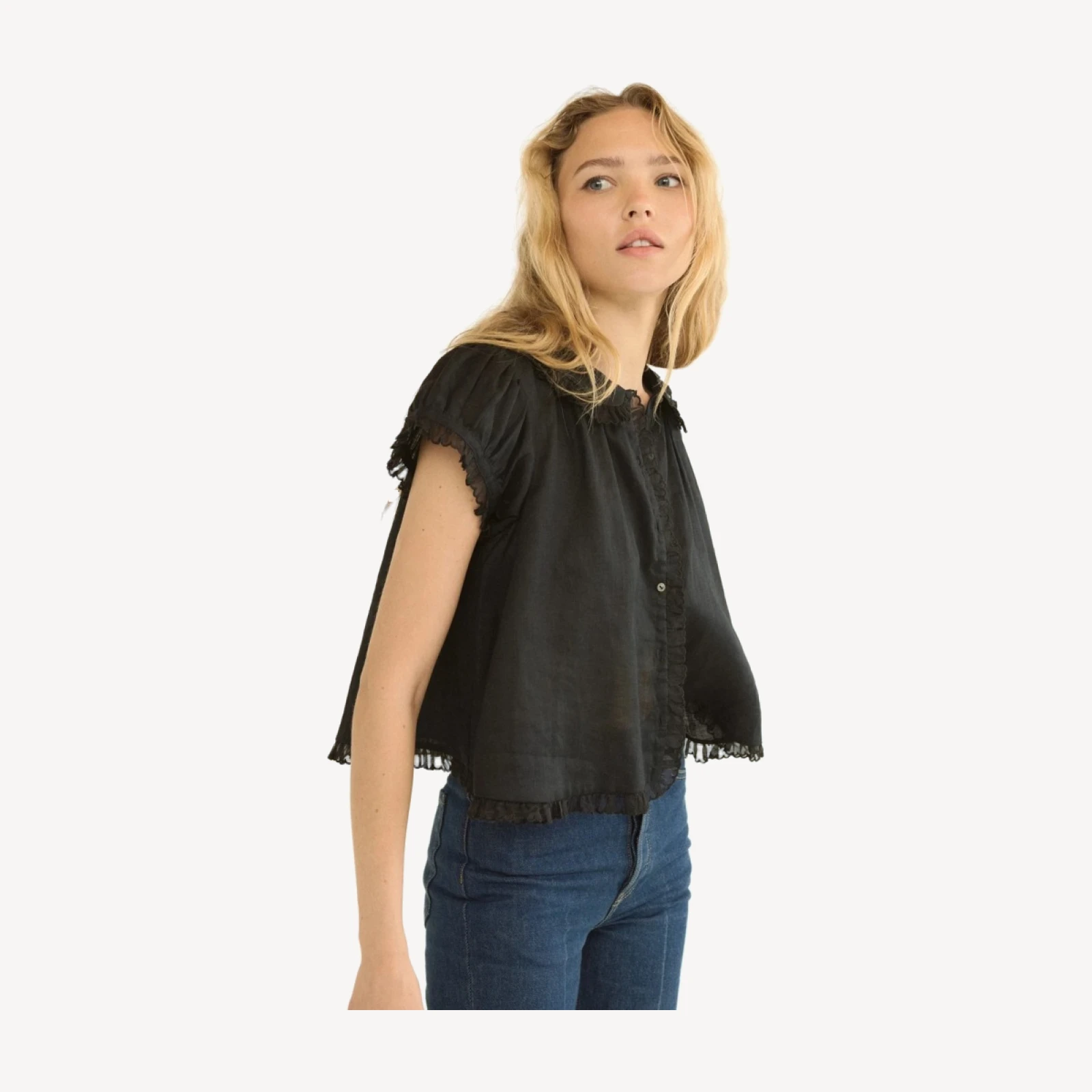KARINA TOP -- BLACK