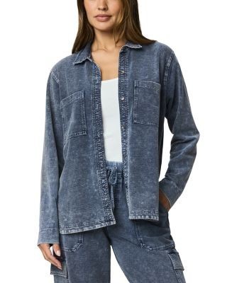 Splendid Gwen Terry Button Front Shirt
