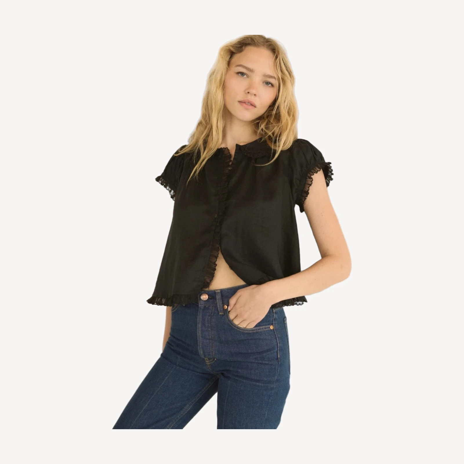 KARINA TOP -- BLACK