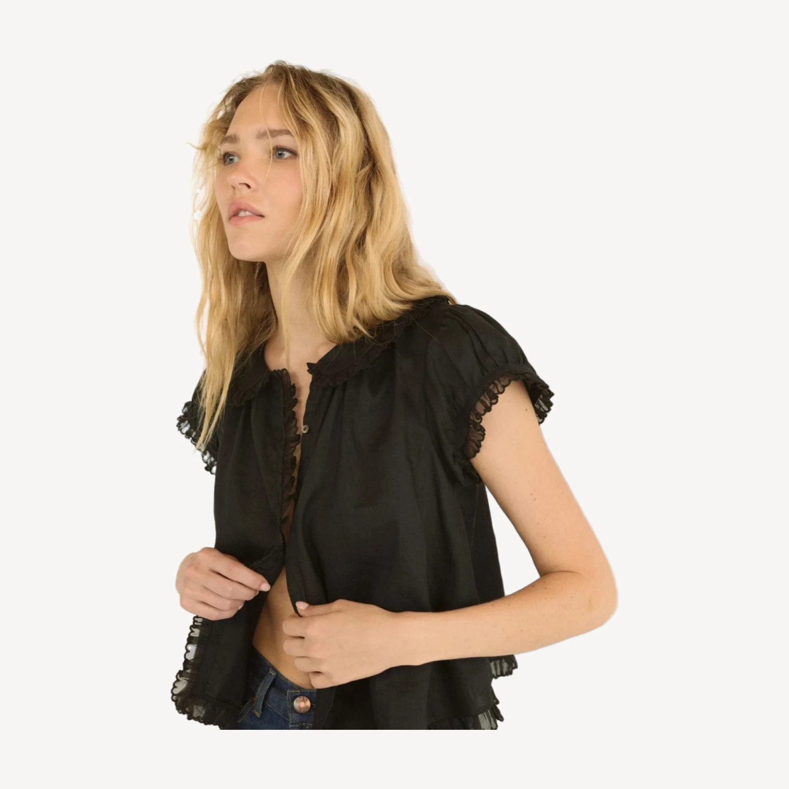 KARINA TOP -- BLACK