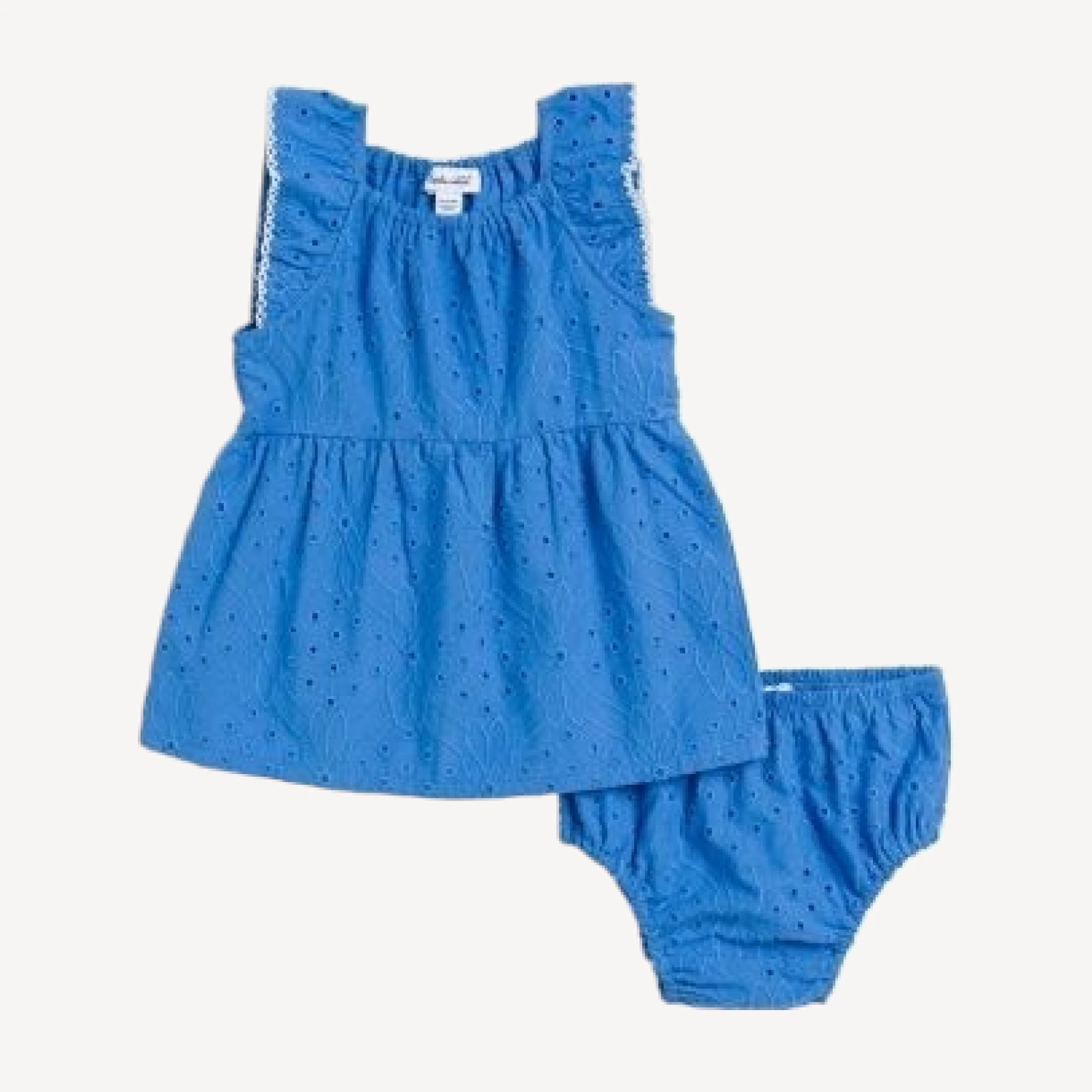 Splendid Girls' Positano Eyelet Dress & Diaper Cover - Baby