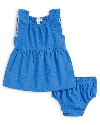 Splendid Girls' Positano Eyelet Dress & Diaper Cover - Baby