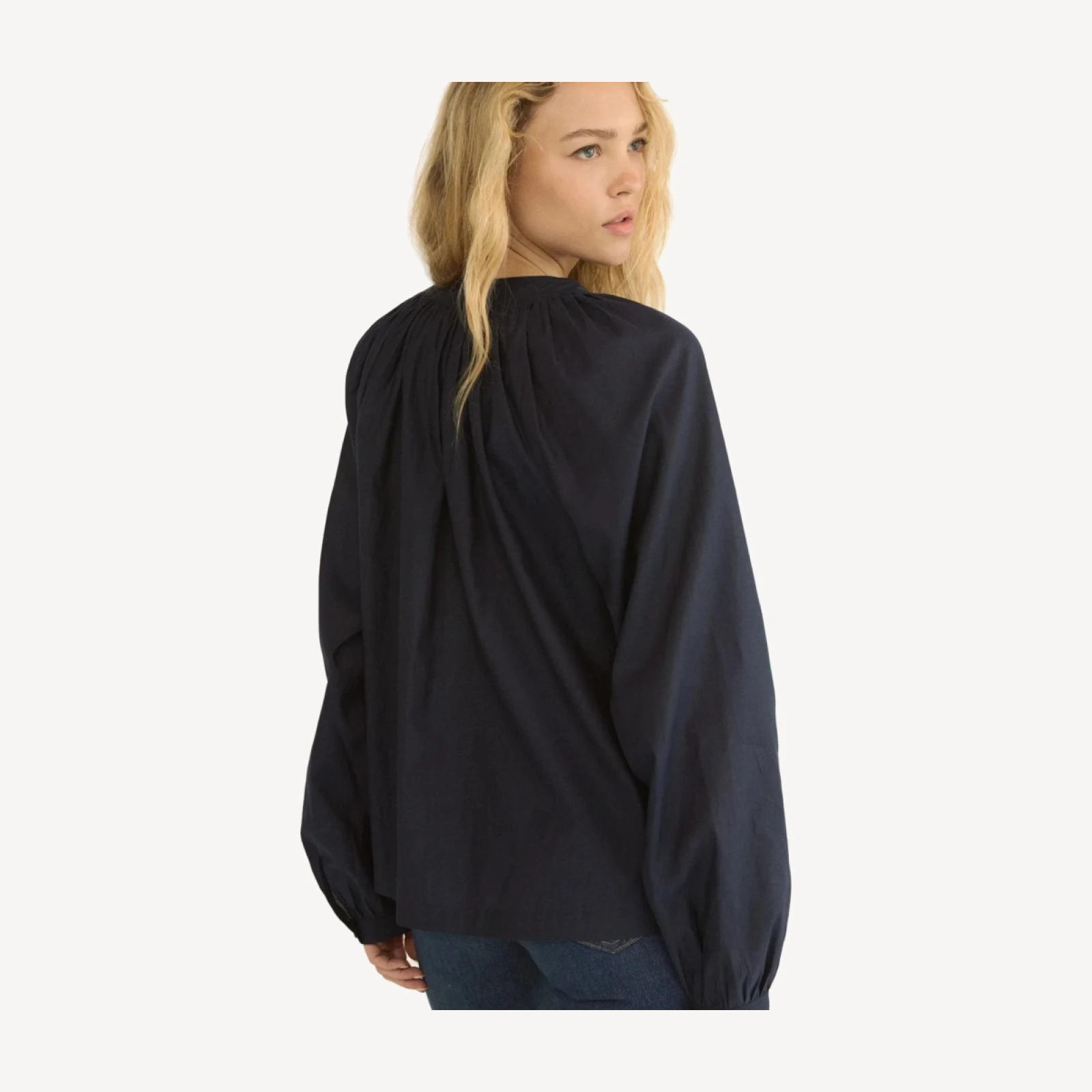 JULIENNE TOP -- OXFORD BLUE