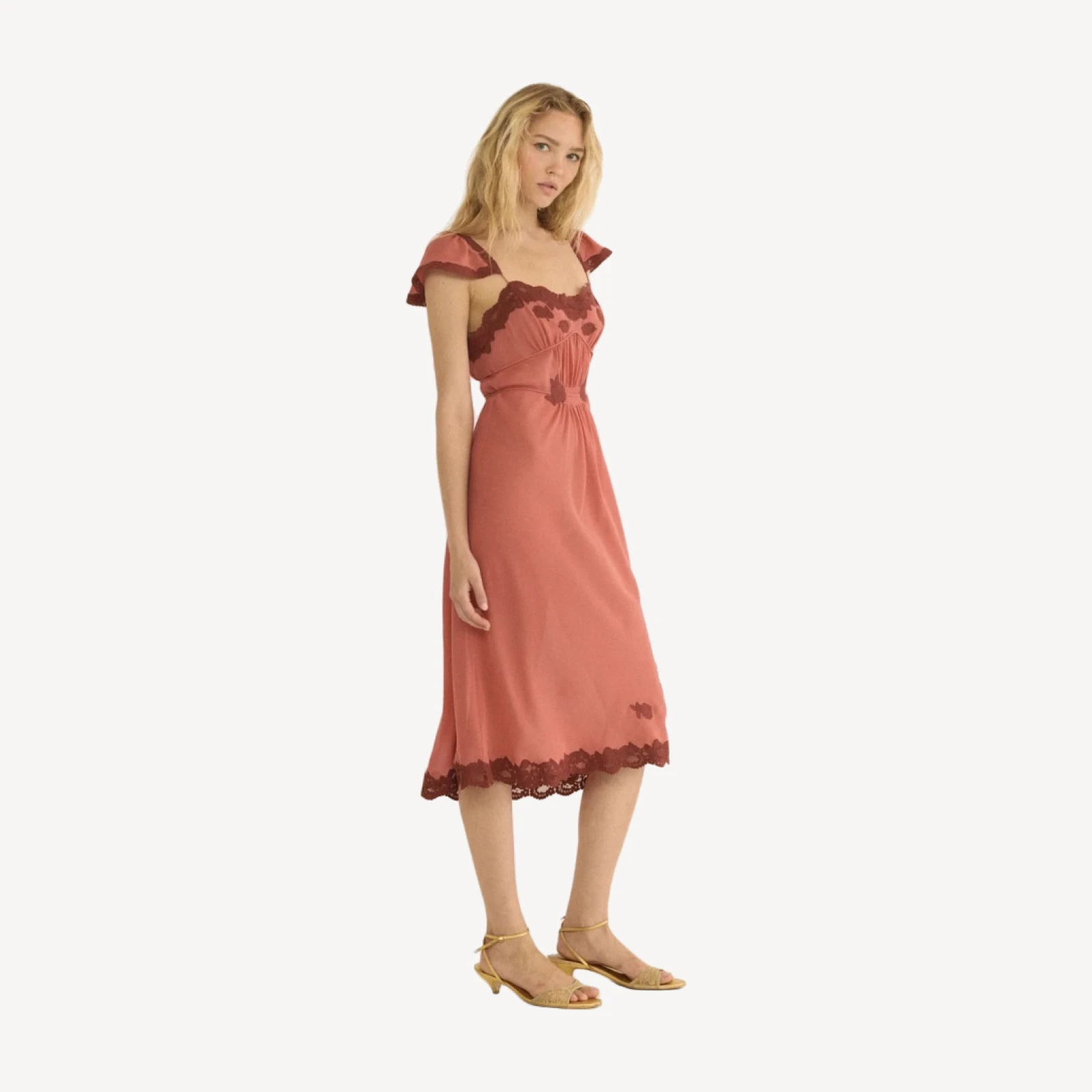 CORIELLE DRESS -- MIRAGE PINK