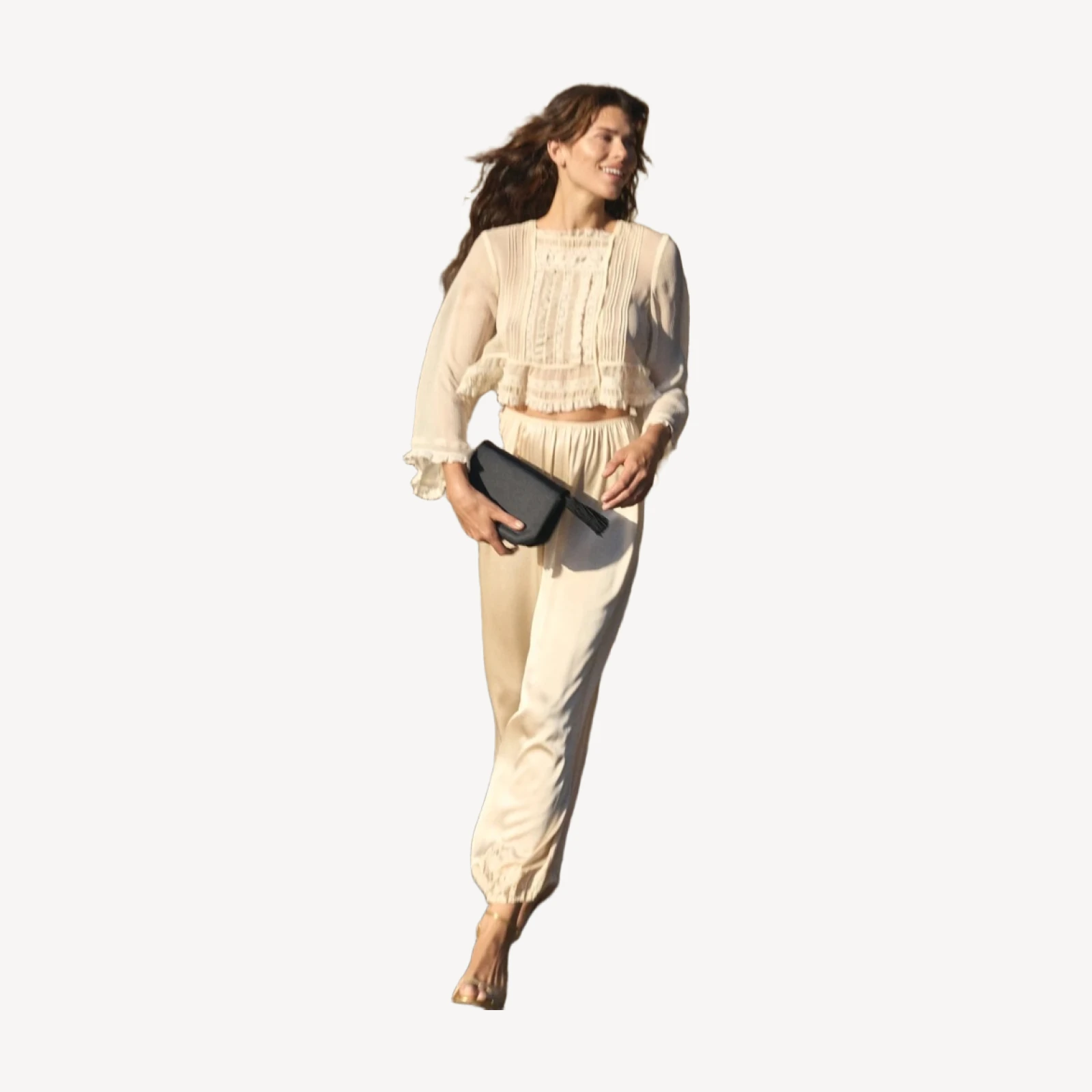 ELODINE TOP -- SEA SALT