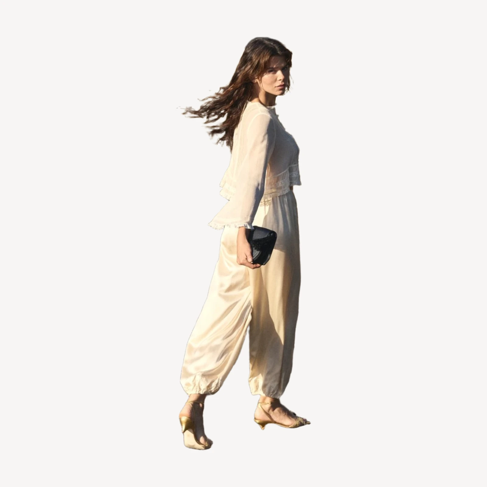 ELODINE TOP -- SEA SALT