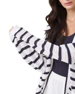 Splendid Beckham Striped Open Cardigan