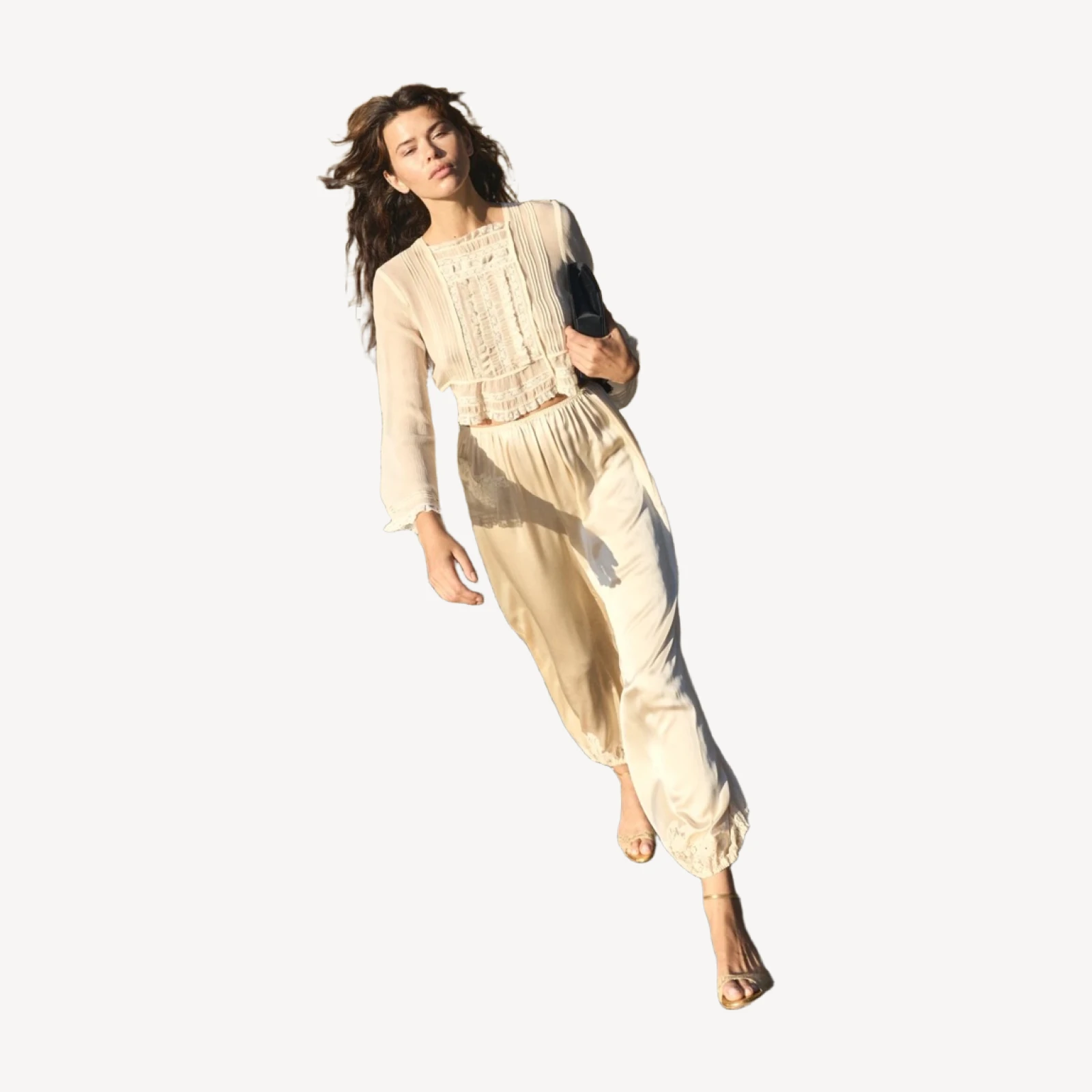 ELODINE TOP -- SEA SALT