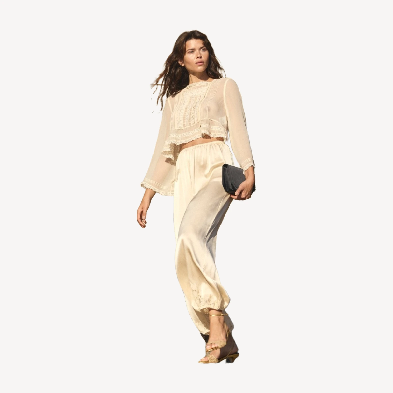 ELODINE TOP -- SEA SALT