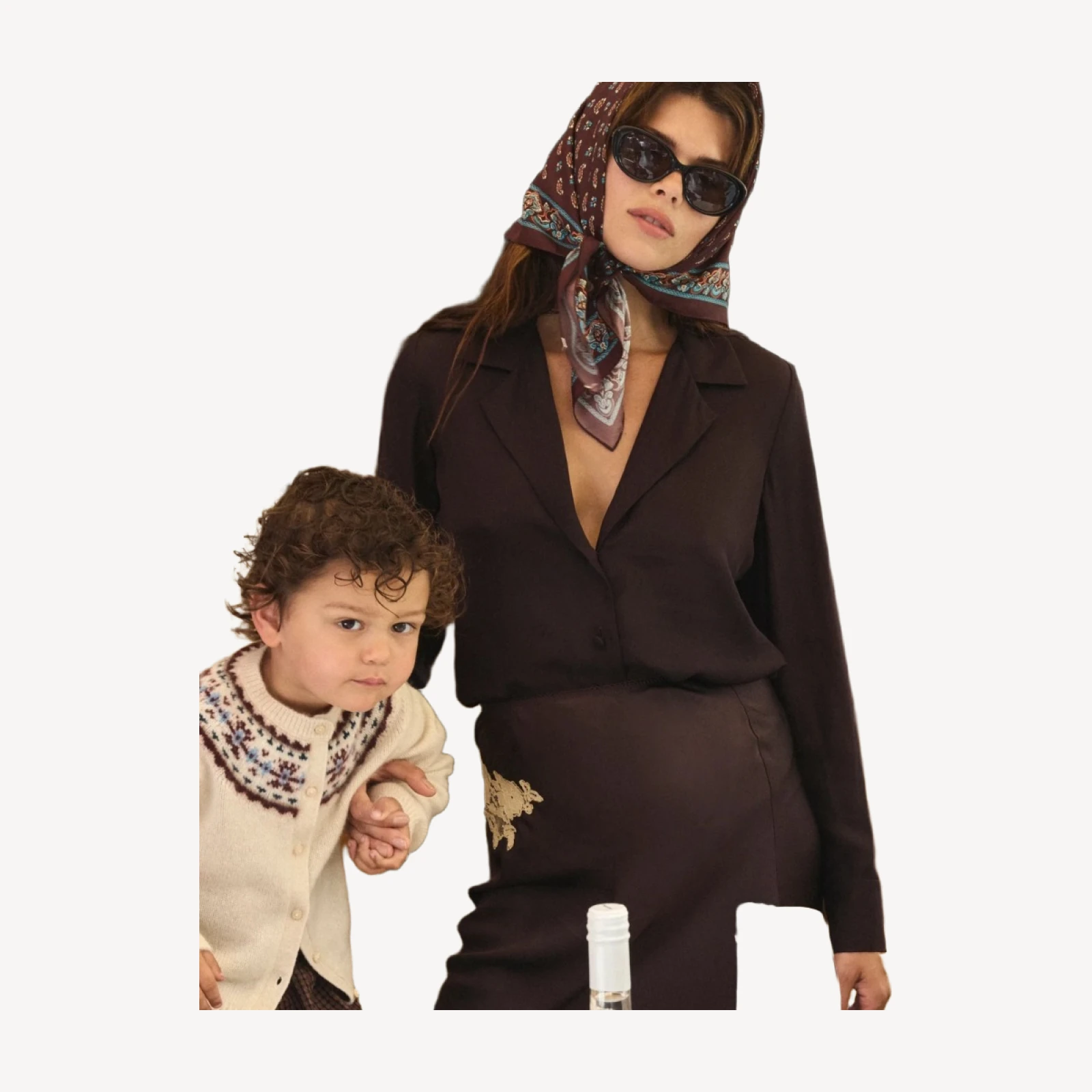 DORSIA TOP -- EQUESTRIAN BROWN