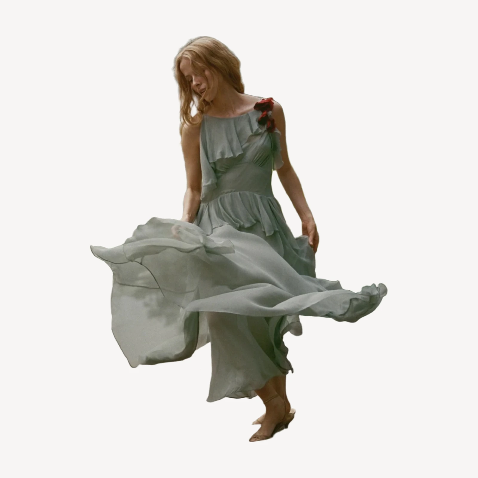 NELIDA DRESS -- GREEN JASPER