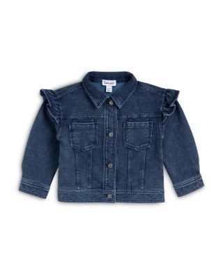 Splendid Girls' Cotton Blend Ruffled Denim Jacket - Baby