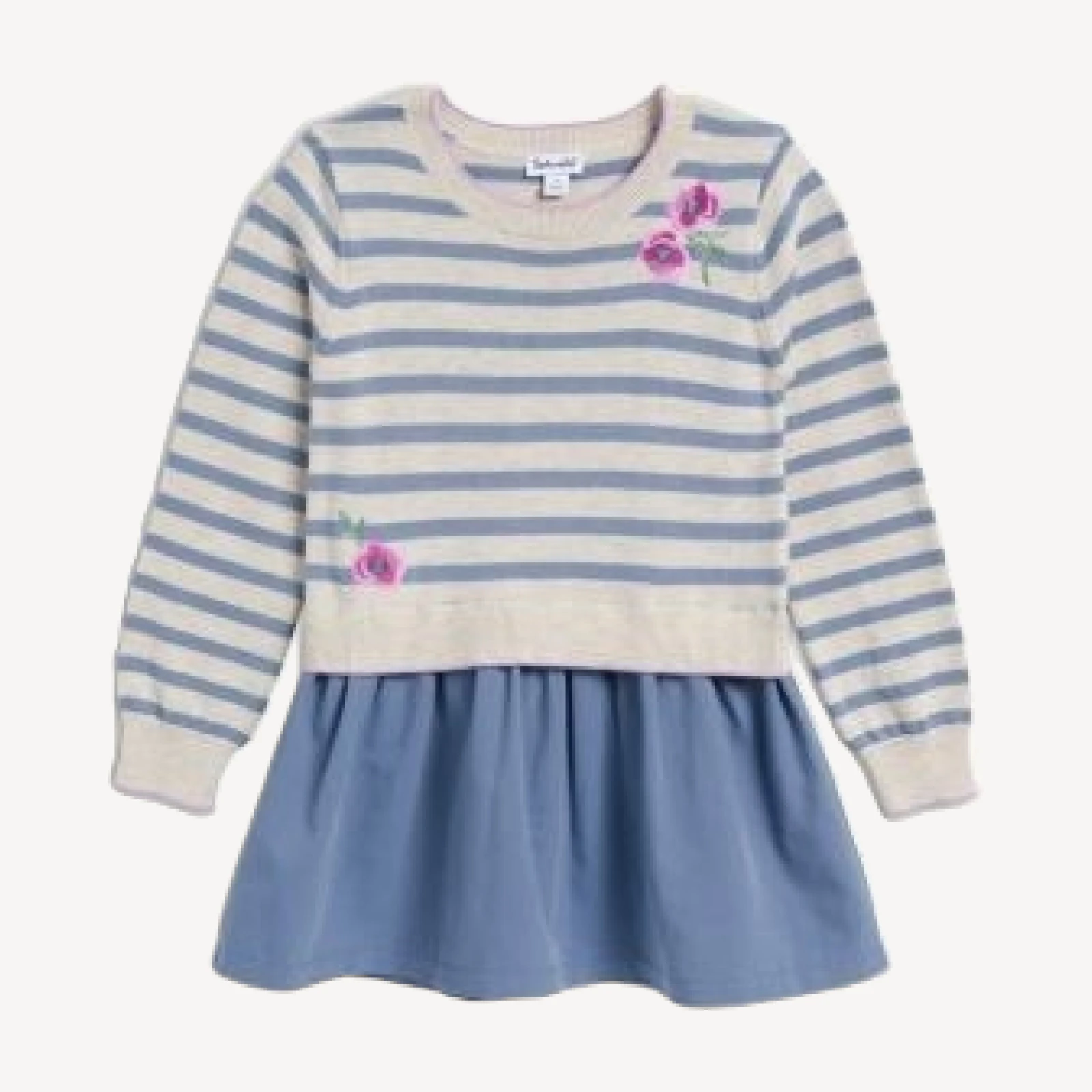 Splendid Girls' Sage Flower Dress - Little Kid