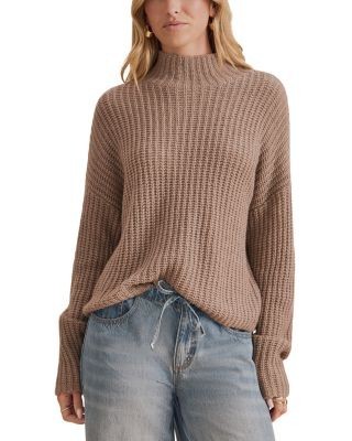 Splendid Ellis Cotton Blend Mock Neck Sweater