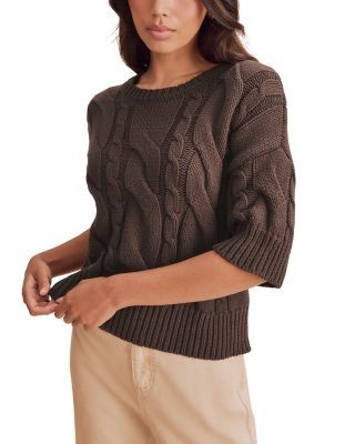 Splendid Rhiannon Cable Knit Sweater